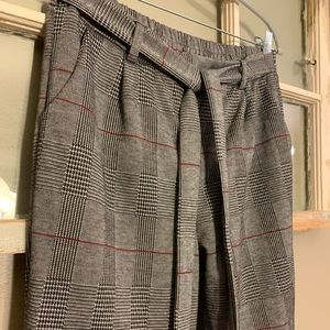 Love Free Gray Plaid Trousers